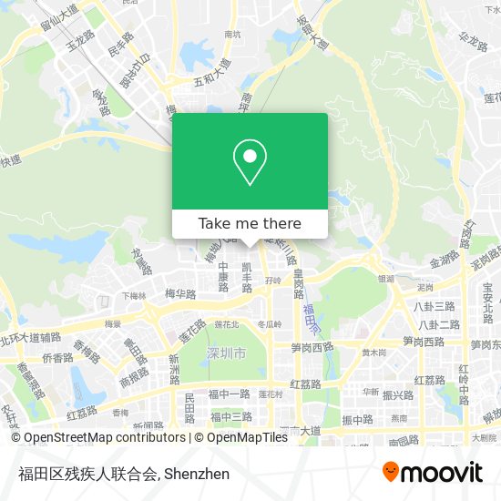 福田区残疾人联合会 map