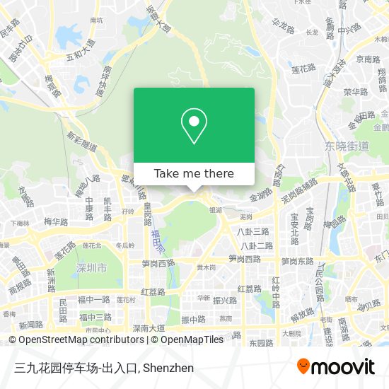 三九花园停车场-出入口 map