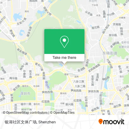 银湖社区文体广场 map