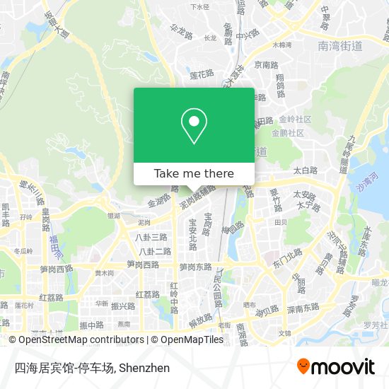 四海居宾馆-停车场 map