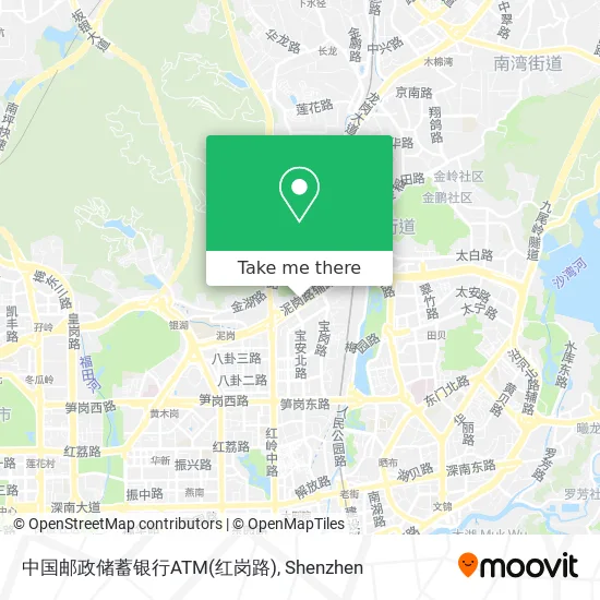 中国邮政储蓄银行ATM(红岗路) map