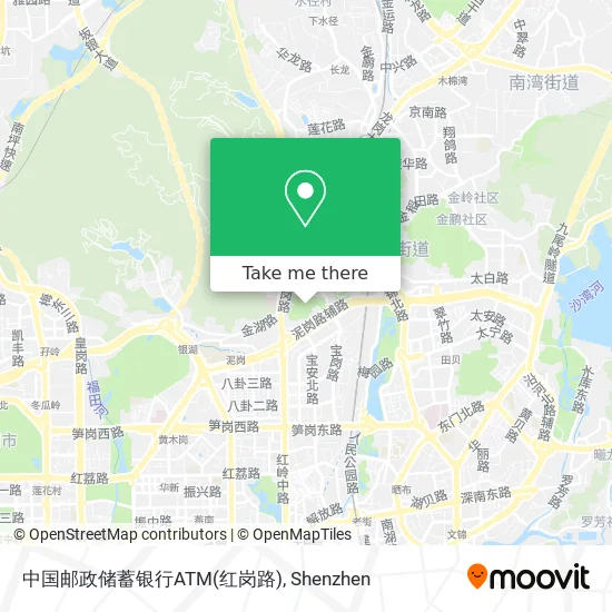 中国邮政储蓄银行ATM(红岗路) map