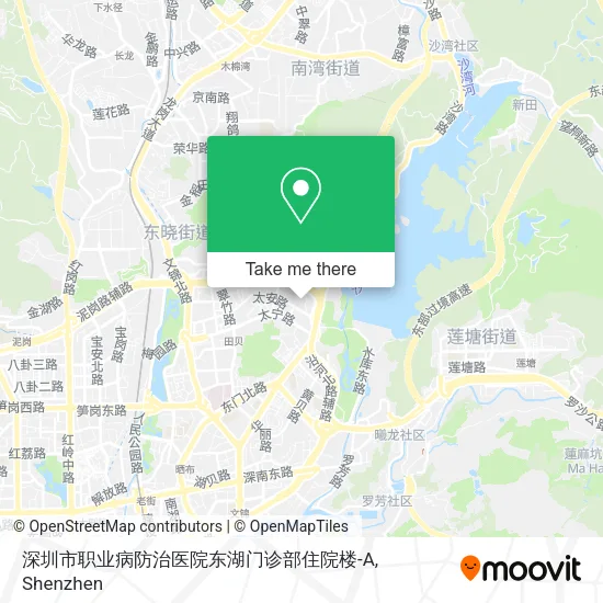 深圳市职业病防治医院东湖门诊部住院楼-A map