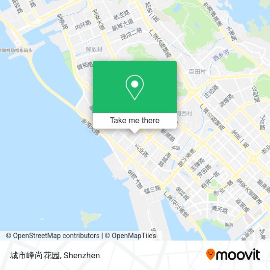 城市峰尚花园 map