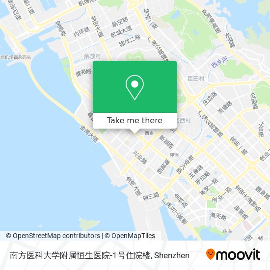 南方医科大学附属恒生医院-1号住院楼 map
