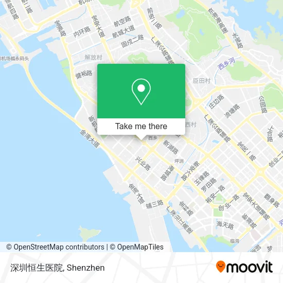 深圳恒生医院 map