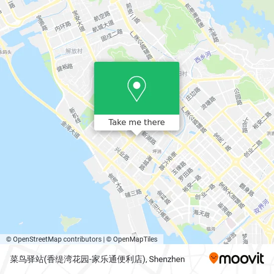 菜鸟驿站(香缇湾花园-家乐通便利店) map