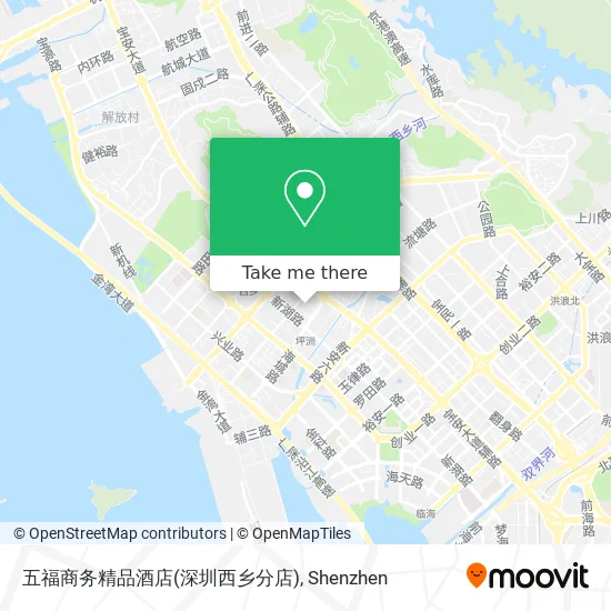 五福商务精品酒店(深圳西乡分店) map