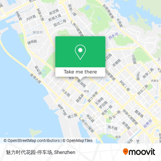 魅力时代花园-停车场 map