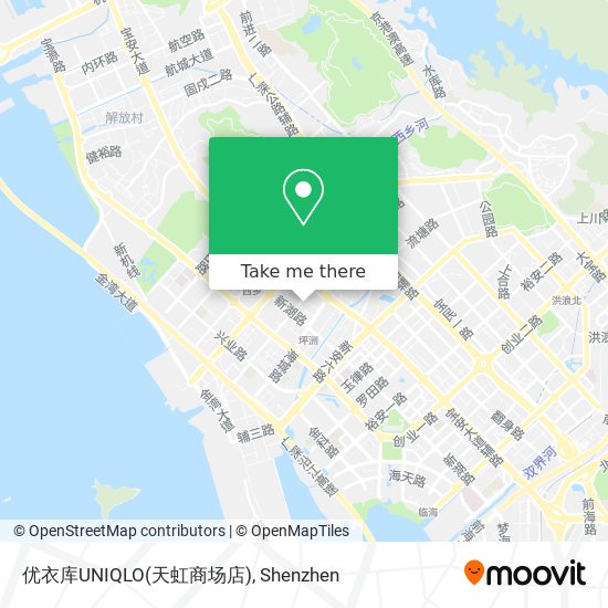 优衣库UNIQLO(天虹商场店) map