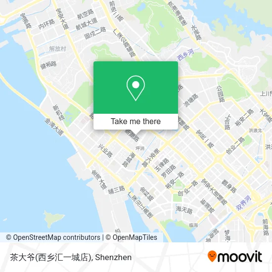 茶大爷(西乡汇一城店) map