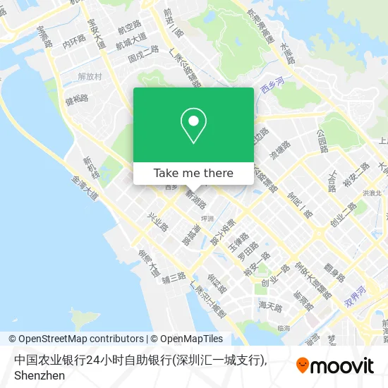 中国农业银行24小时自助银行(深圳汇一城支行) map