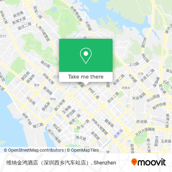 维纳金鸿酒店（深圳西乡汽车站店） map