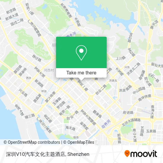 深圳V10汽车文化主题酒店 map