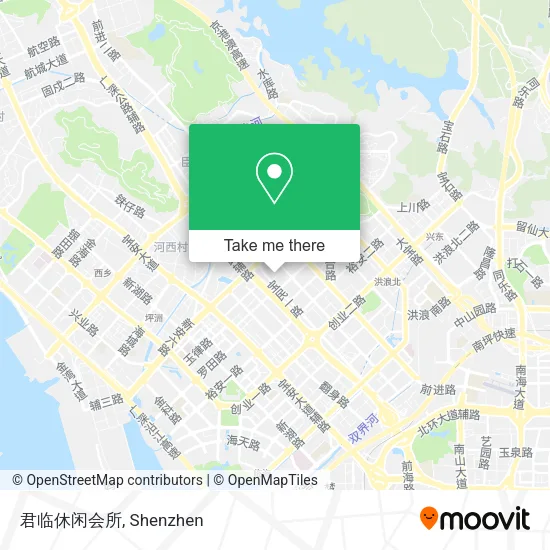 君临休闲会所 map