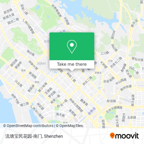 流塘宝民花园-南门 map