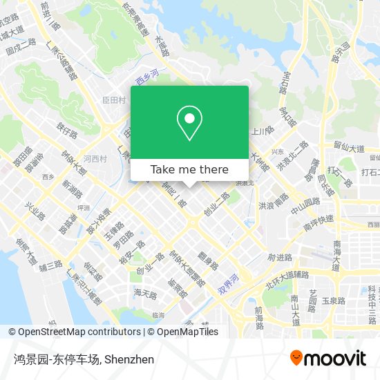 鸿景园-东停车场 map