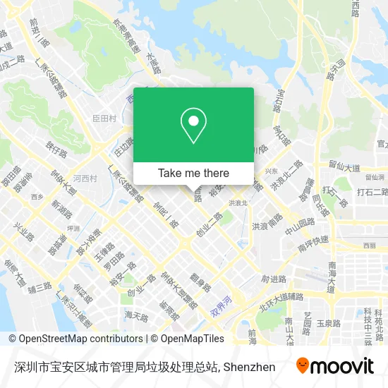 深圳市宝安区城市管理局垃圾处理总站 map