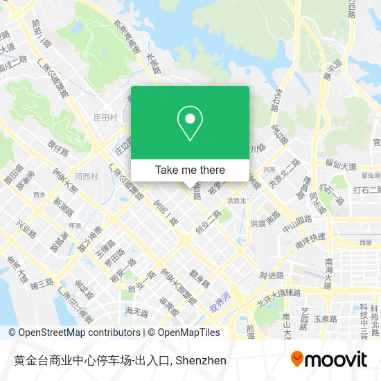 黄金台商业中心停车场-出入口 map