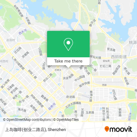上岛咖啡(创业二路店) map