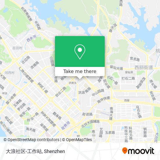 大浪社区-工作站 map