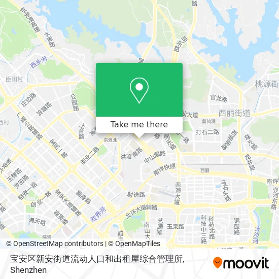 宝安区新安街道流动人口和出租屋综合管理所 map