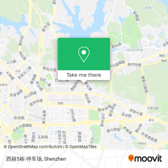 西丽5栋-停车场 map