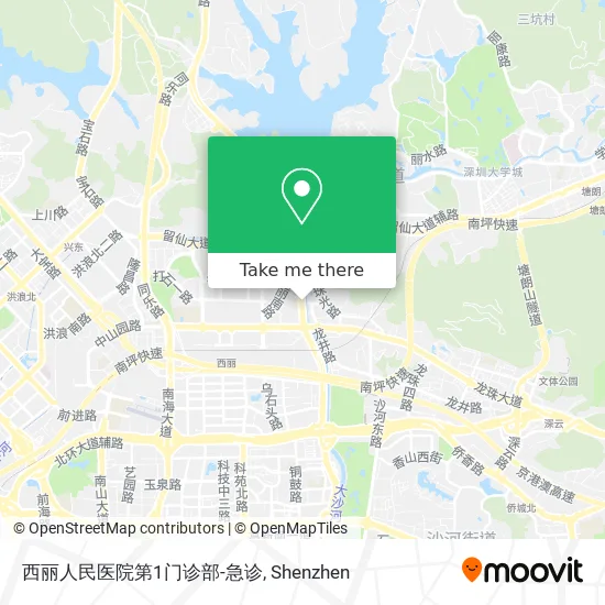 西丽人民医院第1门诊部-急诊 map