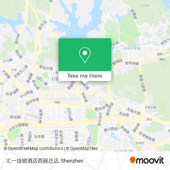 汇一连锁酒店西丽总店 map