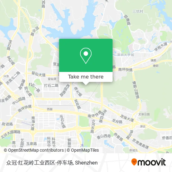 众冠·红花岭工业西区-停车场 map