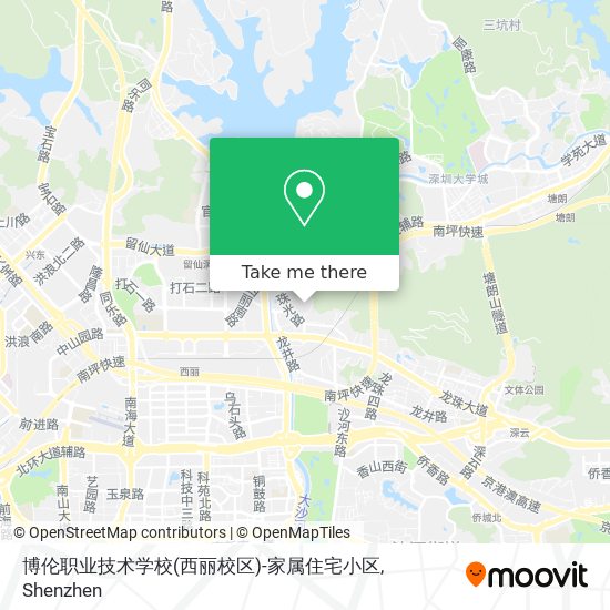 博伦职业技术学校(西丽校区)-家属住宅小区 map