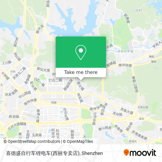 喜德盛自行车锂电车(西丽专卖店) map