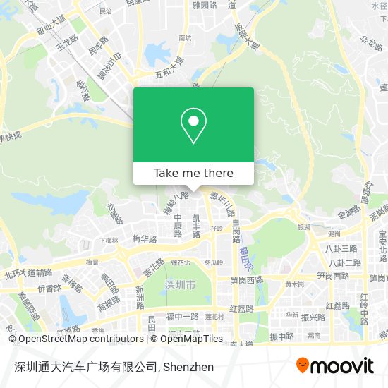 深圳通大汽车广场有限公司 map