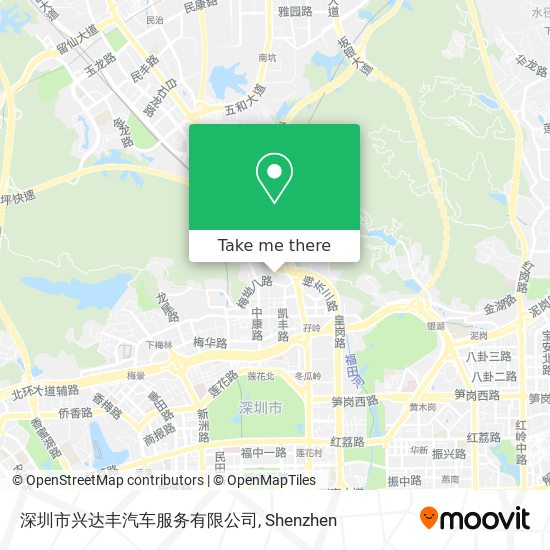 深圳市兴达丰汽车服务有限公司 map