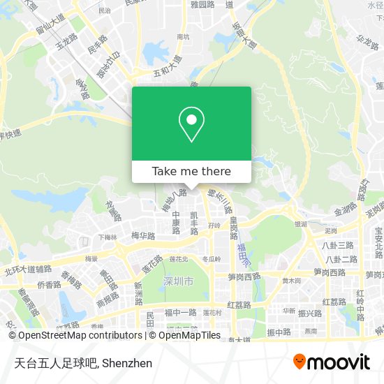 天台五人足球吧 map