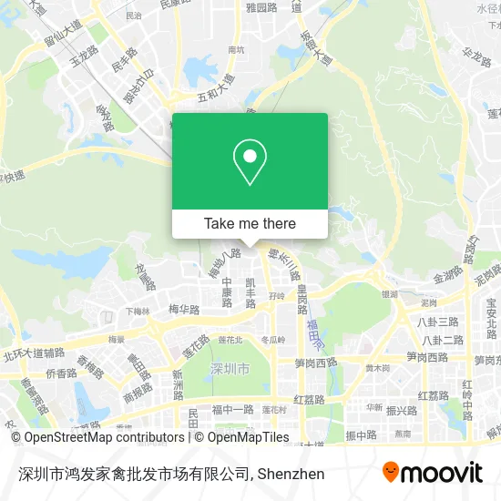 深圳市鸿发家禽批发市场有限公司 map
