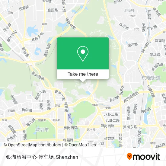 银湖旅游中心-停车场 map