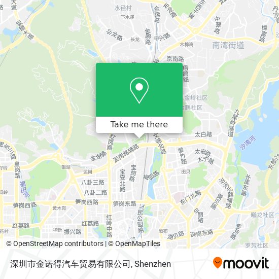 深圳市金诺得汽车贸易有限公司 map