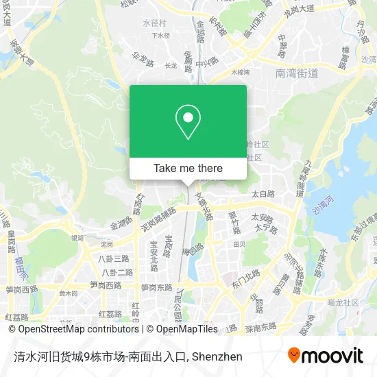 清水河旧货城9栋市场-南面出入口 map