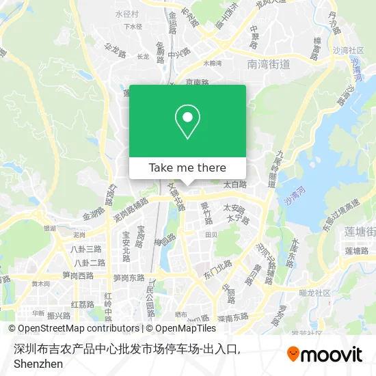 深圳布吉农产品中心批发市场停车场-出入口 map