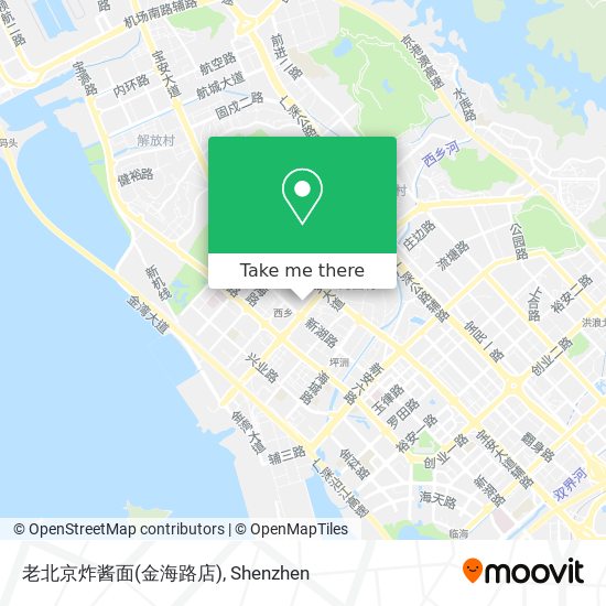 老北京炸酱面(金海路店) map