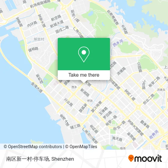 南区新一村-停车场 map