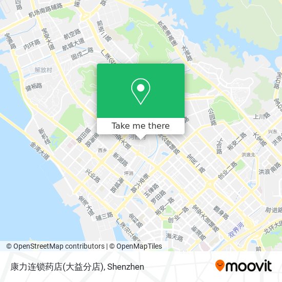 康力连锁药店(大益分店) map