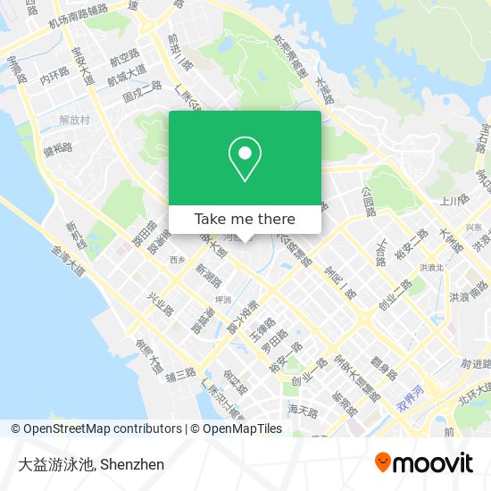 大益游泳池 map