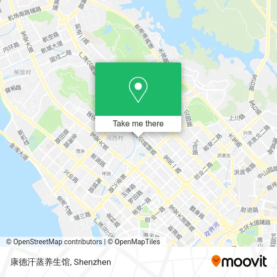 康德汗蒸养生馆 map