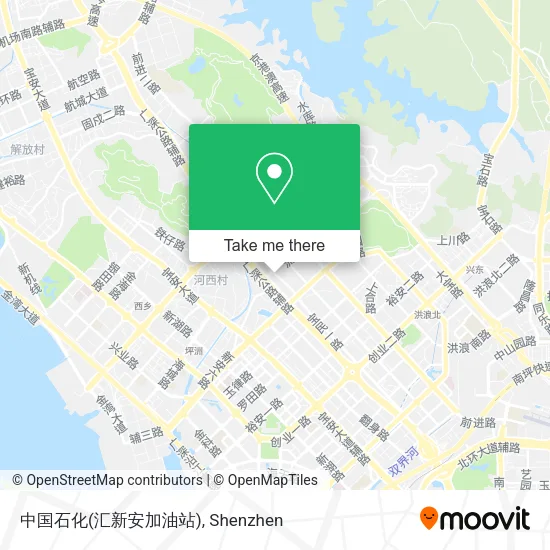 中国石化(汇新安加油站) map