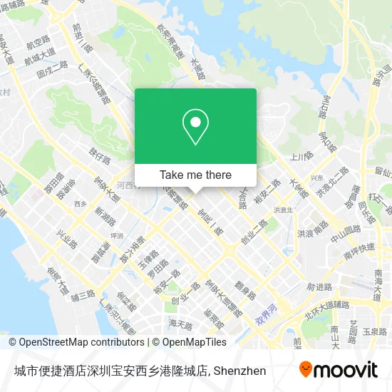 城市便捷酒店深圳宝安西乡港隆城店 map