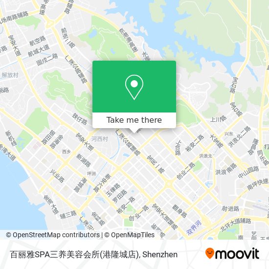 百丽雅SPA三养美容会所(港隆城店) map