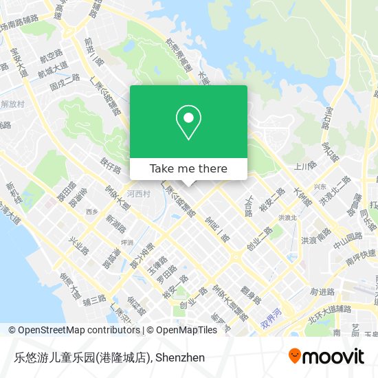 乐悠游儿童乐园(港隆城店) map