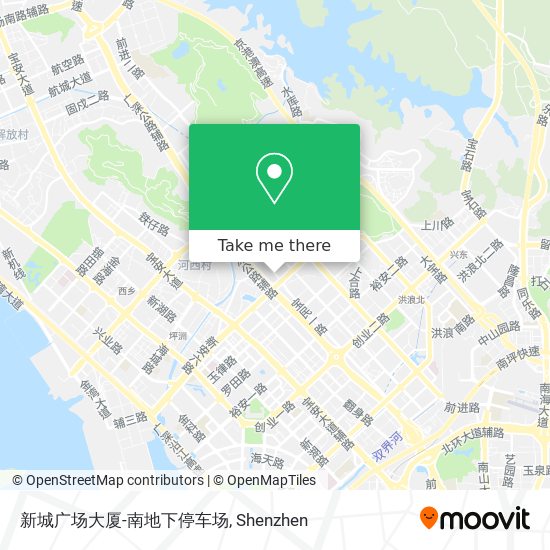 新城广场大厦-南地下停车场 map